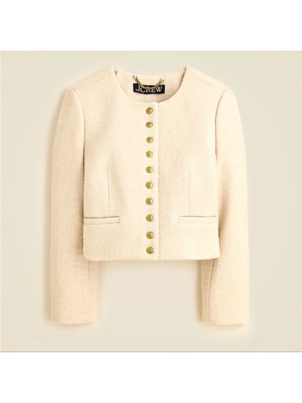 J. Crew Women's Bridgette Lady Jacket in Tweed, Natural - NWT! - Picture 2 of 5
